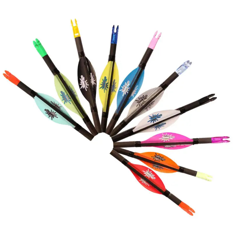 Gas Pro Olympic Spin Vanes 1,75 Zoll, 50 Stück, schwarze Gas Pro Spin-Vanes für Bogenschießen, langlebiges Zubehör