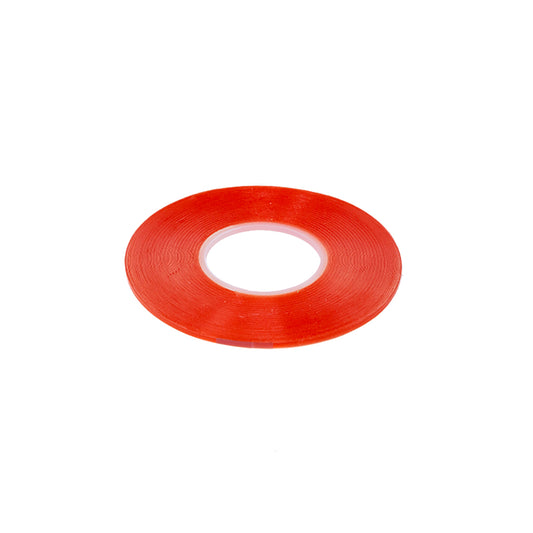Bohning Fletching Tape, transparente Klebeband zum Befestigen von Pfeilfedern, auf weißem Hintergrund sichtbar