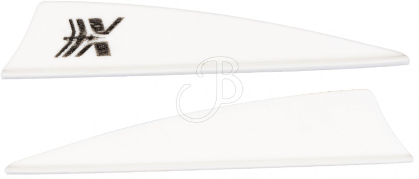 Cross-X Vane Shield 2,5" Pfeilspitze aus Metall, 50 Stück für Bogenschießen, stabile und langlebige Pfeilspitzen.