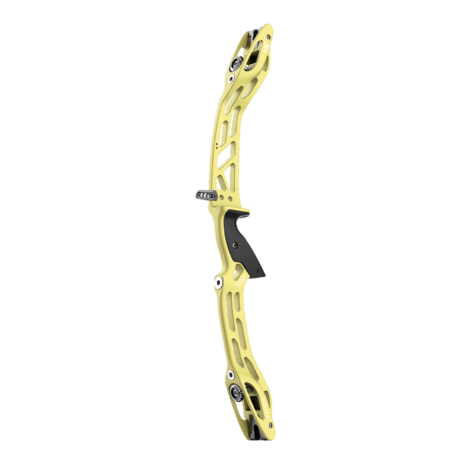 Fivics VX 25" ILF Mittelteil, grüner Power-Armbrust-Ansatz für präzises Bogenschießen, auf weißem Hintergrund.