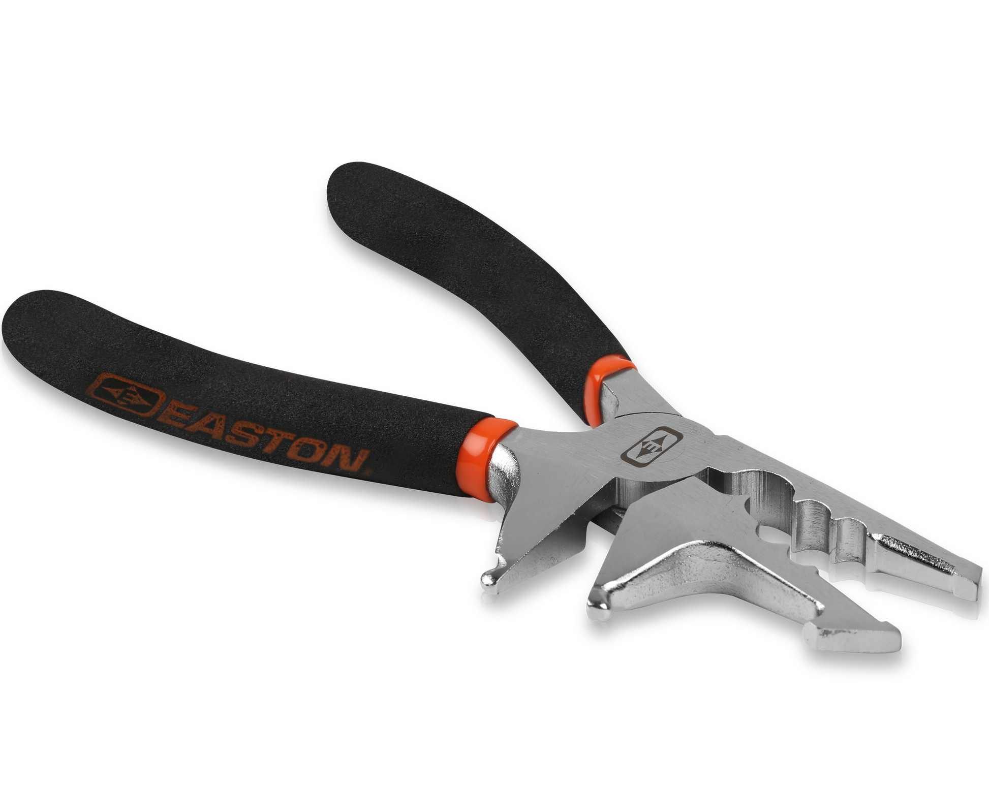 Easton Elite Nock- und D-Loop Zange, seitliche Ansicht, ergonomischer Griff, ideal zum Spannen und Anpassen von D-Loops.