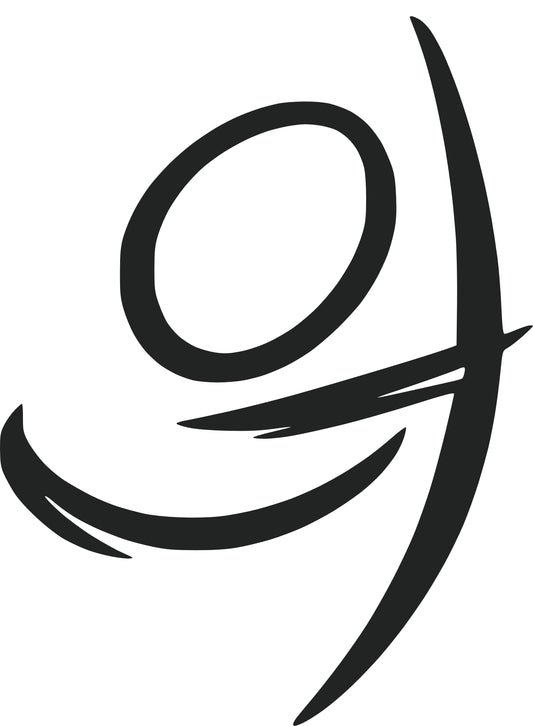Archery Services Logo, stilisiertes Symbol für Spitze und Bushing einkleben, modernes Design in Blau und Weiß