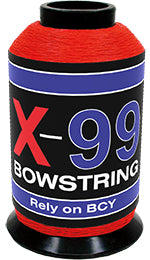 Hochwertiges Sehnengarn BCY X-99 von BCY Fibers, weiße Fäden auf Spule, ideal für Bogenschießen, Nahaufnahme