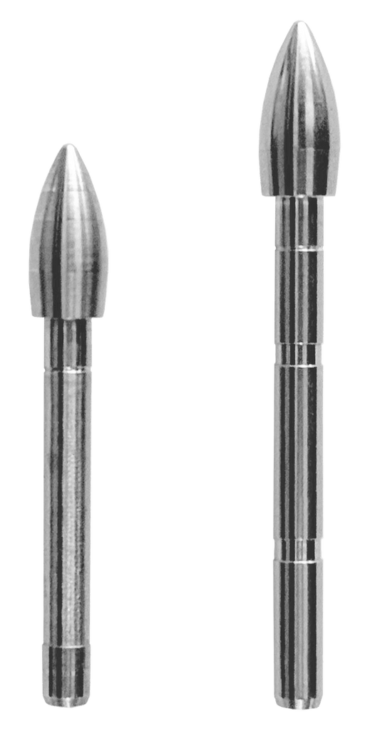 Easton X10 Wolframspitzen, 12 Stück, hochwertige Pfeilspitzen aus Wolfram, passend für Easton Pfeile, detailreiche Aufnahme