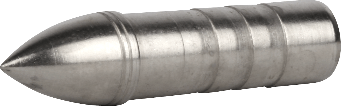 Easton Bullet Pfeilspitzen, 12 Stück, 50 Grain, langlebige Jagdspitzen für Pfeile, in einer transparenten Verpackung.