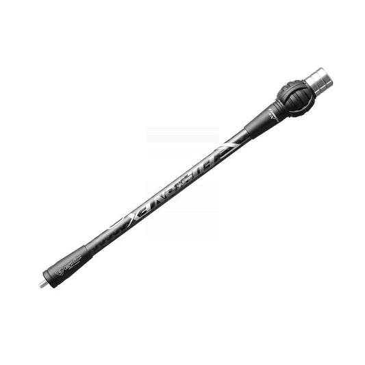 Epic Archery Fusion Ex+ Seitenstabilisator, schwarz, mit Griff und Montageschiene, für Bogenschießen.