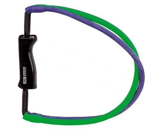 Saunders Power Pull mit robustem Griff und schwarzem Gehäuse, ideal für Krafttraining und Muskelaufbau.