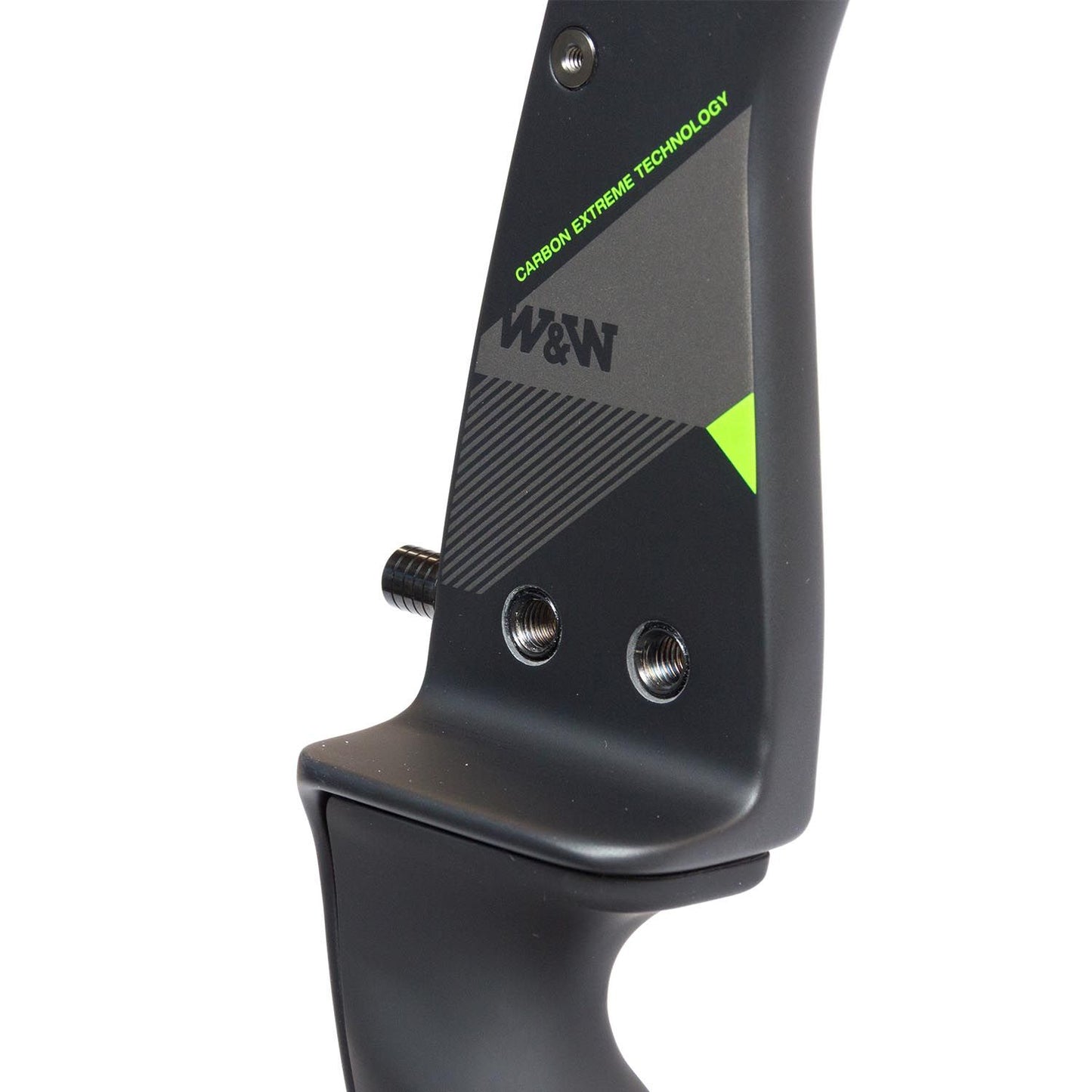 WIN&WIN Wiawis CX7 25" ILF Mittelteil für Bogen, detailreiche Ansicht des hochwertigen Holzstabs für Recurve-Bogen.