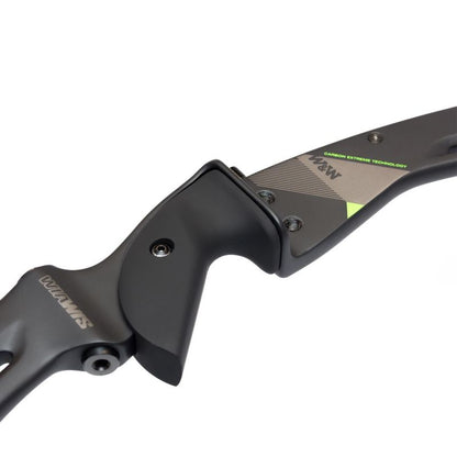 WIN&WIN Wiawis CX7 25" ILF Mittelteil für Bogen, detaillierte Ansicht des Griffstücks und der Konstruktion